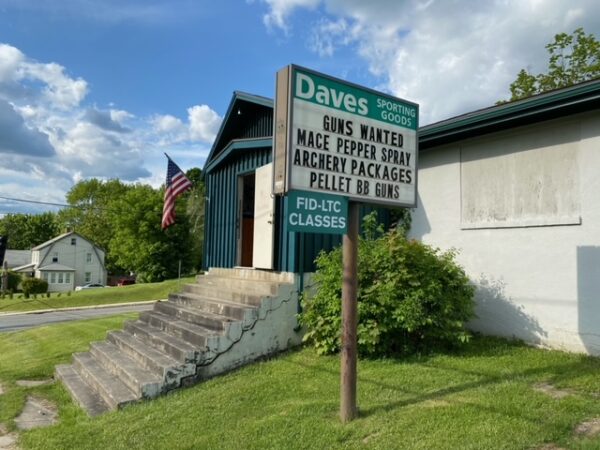 Dave's Sporting Goods Sign -Pittsfield Mass